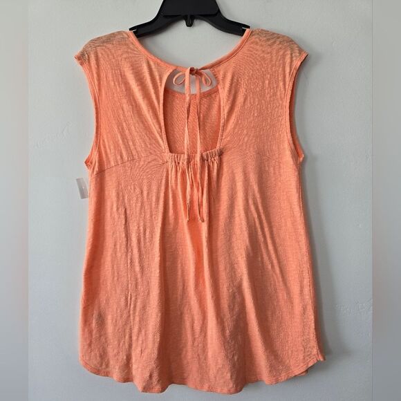 Caslon Tie Keyhole Sleeveless Top NWOT - Picture 2 of 3